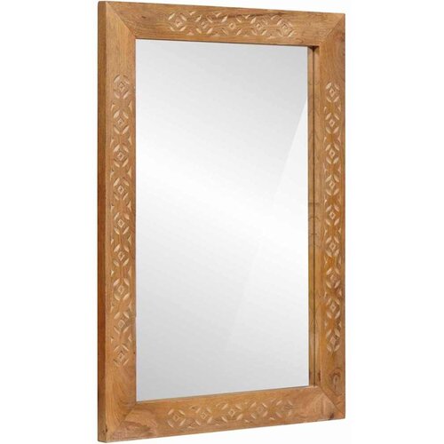 Zidno ogledalo Pravokutni 70 x 50 cm Konstruirano drvo i staklo Cene