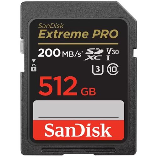 San Disk SDXC 512GB Extreme Pro 200MB/s V30 UHS-I Class10 U3 V30 SDSDXXD-512G-GN4IN Cijene