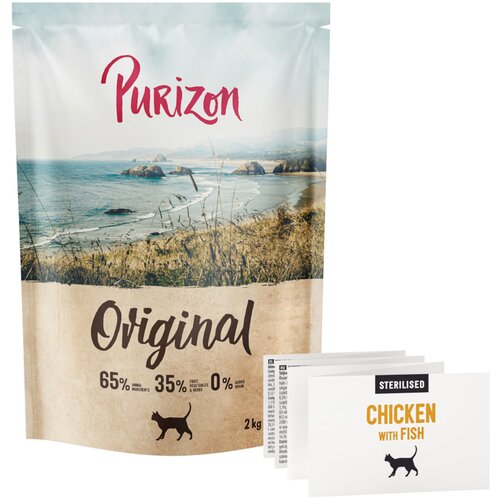 Purizon Cat Sterilised piletina i riba &ndash; Original Daily 65% NOVO - 2 kg Cijene