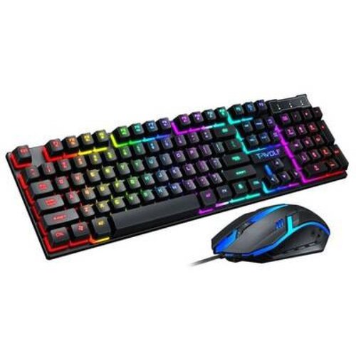RIFF Komplet igralne tipkovnice T-Wolf TF200 LED osvetlitev ozadja + LED miška, (21267612) Cene