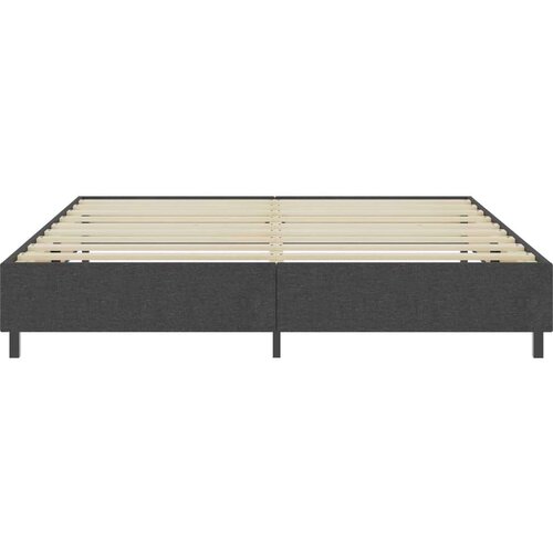 Box spring okvir za krevet od tkanine sivi 200 x 200 cm Slike