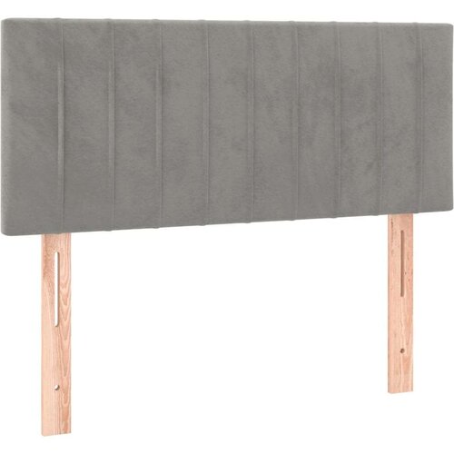 Box spring krevet s madracem svjetlosivi 90x190 cm bar&amp;scaron;unasti Slike