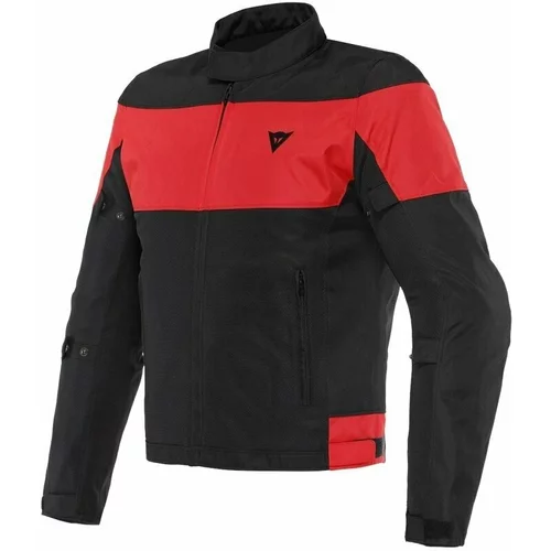 Dainese Elettrica Air Black/Black/Lava Red 48 Tekstilna jakna