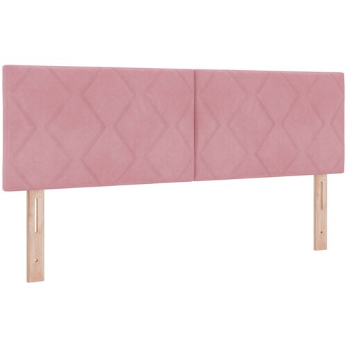 VidaXL Naslon za glavu s dijamantnim blokovima Ružičasta 160 cm Bar&amp;scaron;un Slike