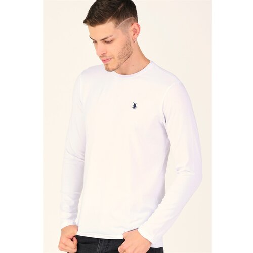 Dewberry T8588 BIKE COLLAR LONG SLEEVE T-SHIRT-COTTON WHITE Cijene