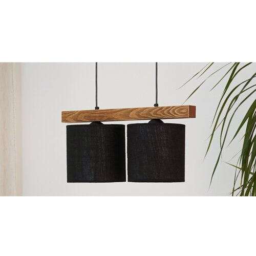  Brilagi - Visilica na sajli FOREST 2xE27/15W/230V borovina/crna Slike