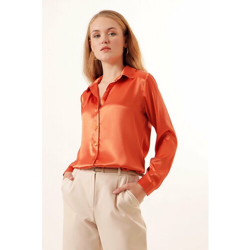 Bigdart Shirt - Orange - Regular fit Cene