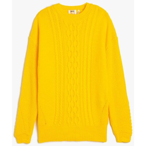 Koton Girl's Yellow Sweater Slike