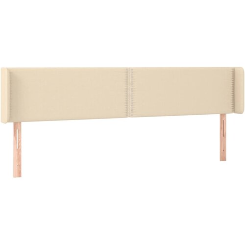  LED uzglavlje krem 183x16x78/88 cm od tkanine Slike