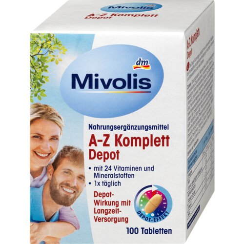 Mivolis A-Z komplet tablete, dodatak ishrani 100 kom 144 g Cene