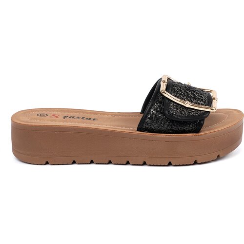 SEASTAR Black flip-flops decorated with a gold buckle Cijene