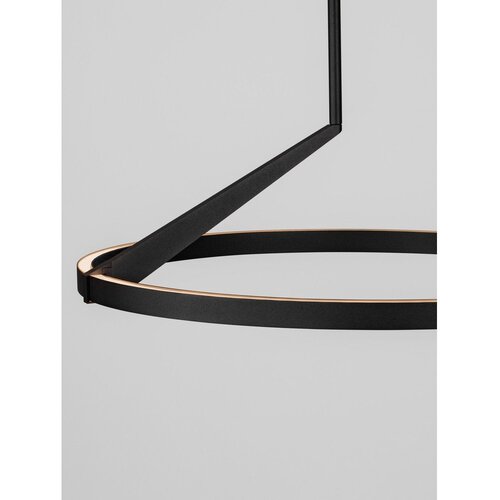 Nova Luce Mat crna LED viseća svjetiljka aluminijska s mogućnosti zatamnjivanja &amp;oslash; 60 cm Tilia &amp;ndash; Slike