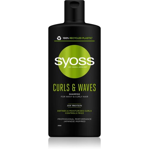 Syoss Curls &amp;amp; Waves &amp;scaron;ampon za valovite lase 440 ml za ženske Slike