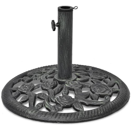The Living Store Stojalo za senčnik lito železo 12 kg 48 cm - Stojalo Za Dežnike, (21750334) Slike