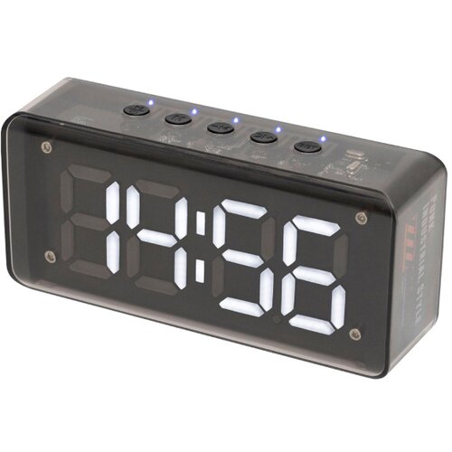 Multimedijalni Sat sa alarmom MECHACLOCK, FM radio, Bluetooth, MicroSD, USB, 3W Cijene