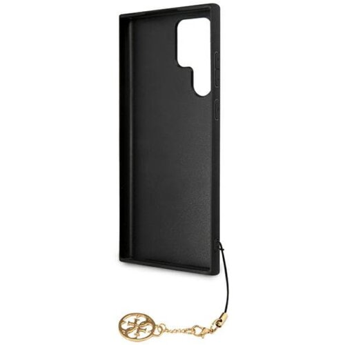 Guess GUHCS22LGF4GBR silikonski ovitek za Samsung Galaxy S22 Ultra 5G - rjav z obeskom Slike
