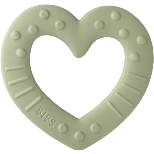 Bibs Baby Bitie Heart grickalica za bebe Sage 1 kom Slike