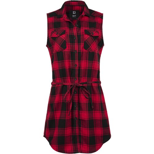 Brandit Ladies Sleeveless Longshirt Gracey red/black Slike