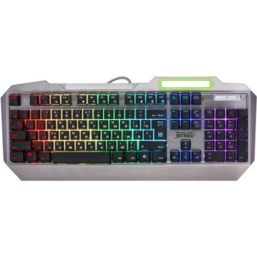 Defender GK-150DL Gaming tastatura, Nerđajući čelik, Srebrna Slike