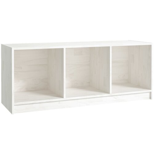 Maison Chic TV omarica - TV stojalo - Televizijska omarica bela 104x33x41 cm trdna borovina, (21701772) Cene