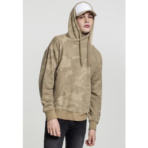 Urban Classics High Neck Camo Hoody sand camo Slike