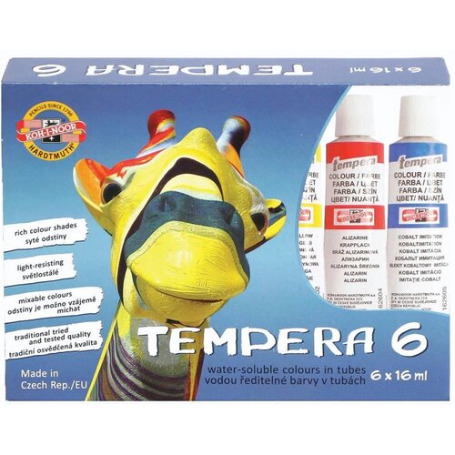 Koh i Noor Komplet tempera barv Koh-i-noor 6-delni - 6 x 16 ml (Tempere Koh-i-noor) Slike