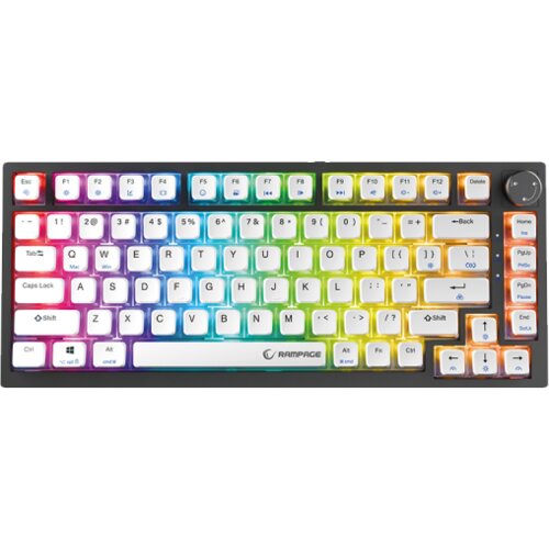Rampage Tastatura gaming ZENITH PRO Black Hot Swap 8000 Hz Gasket Magnetic RGB Rapid Trigger Gateron Switch US Layout English Dye-Sub PBT, 42761 Cijene