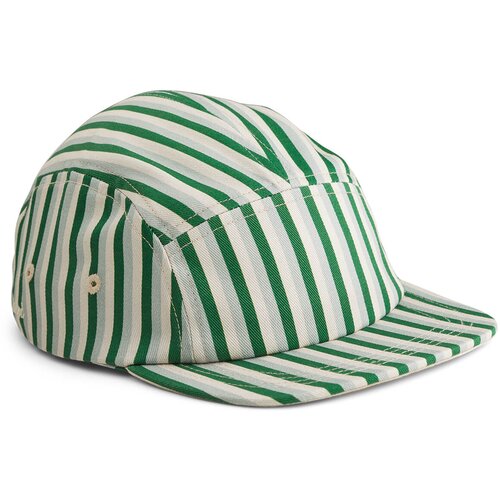 Liewood kapa s šiltom rory stripe garden green/sandy/dove blue Cene