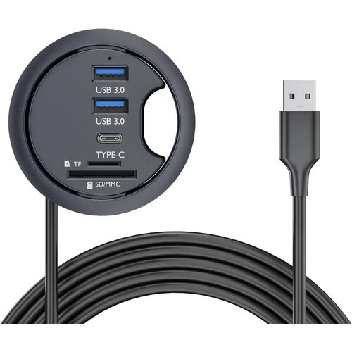 Kettz USB razdelnik KT-H040 &ndash; 2&times; USB 3.0 + USB-C + SDTF (MicroSD) čitač Cene