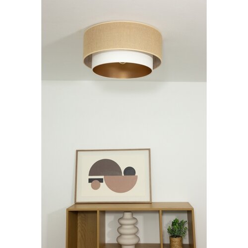  plafonsko svetlo sarta 1xE27/60W/230V prečnik 45 cm bela/juta Slike