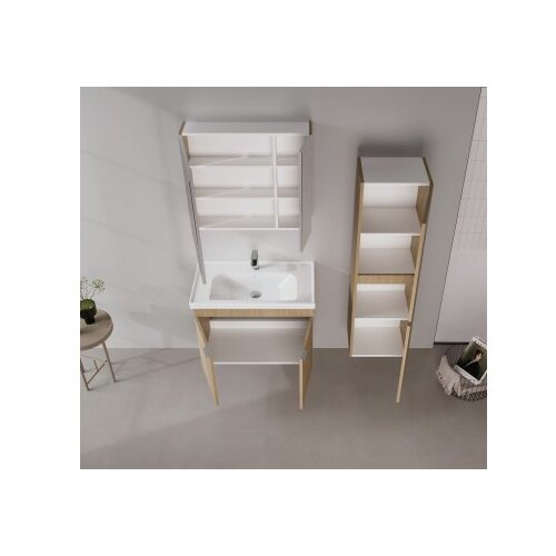Hanah home Kupatilski ormarić sa umivaonikom i ogledalom (2 komada) Desna 80 940 Cene