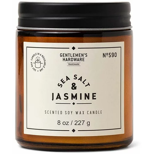 Gentlemen's Hardware Mirisna svijeća od sojinog voska Gentelmen's Hardware Sea Salt & Jasmine 227 g