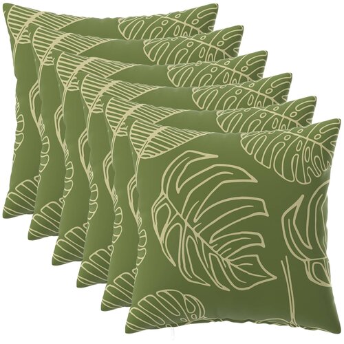  Presvlaka za jastuk 6 pcs HEERLEN Dizajn lista 35 x 35 cm Cene