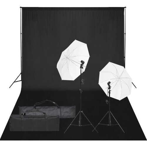 vidaXL komplet za foto studio z lučmi in ozadjem Cene