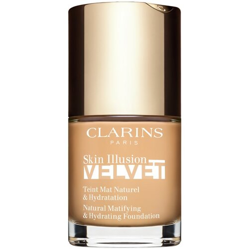 Clarins Skin Illusion Velvet tekoči puder z mat finišem z hranilnim učinkom odtenek 106N 30 ml Cene