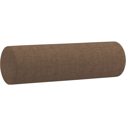  Dvosjed s ukrasnim jastucima smeđi 140 cm od tkanine Slike