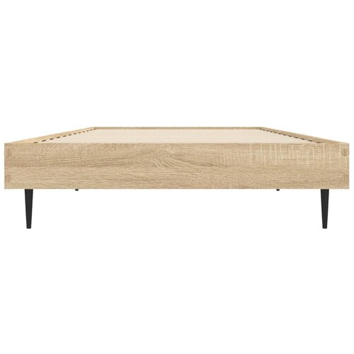  Okvir kreveta bez madraca boja hrasta sonome 75 x 190 cm drveni Slike