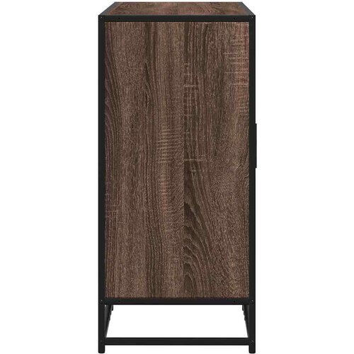 VidaXL Komoda smeđi hrast 92x35x76 cm izrađeno drvo Slike