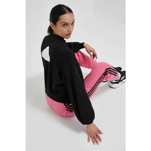 Adidas Pulover ženska, črna barva