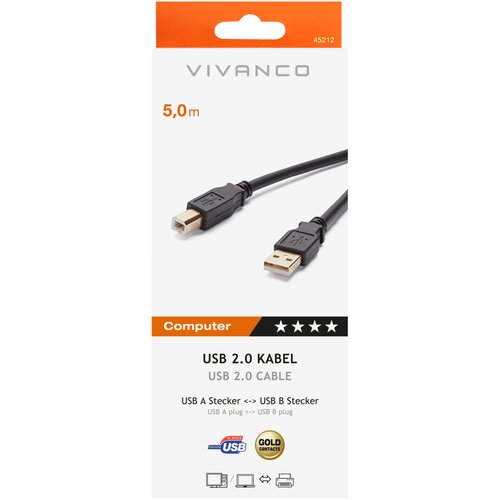 Vivanco CCU650 USB A/USB B 5M VIVANCO Slike