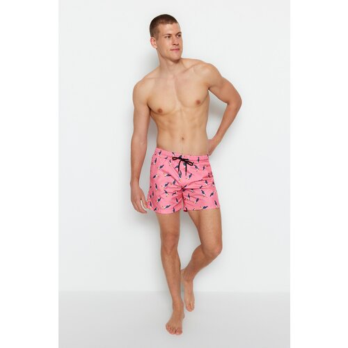 Trendyol Swim Shorts - Pink - Animal print Cene