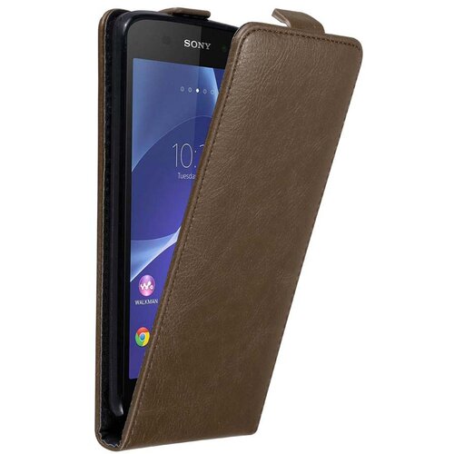 Cadorabo Ohišje, združljivo z Sony Xperia Z3 v kava rjava - Zaščitni ovitek v obliki flipa z magnetnim zapiranjem, (20565972) Cene