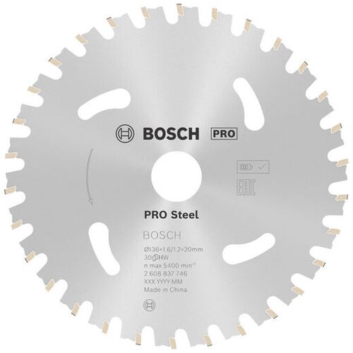Bosch List kružne testere za ručne suve sekače PRO Steel cordless 2608837746 Slike