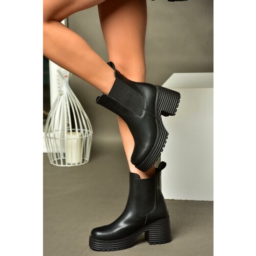 Fox Shoes R996020009 Women's Black Thick Heeled Boots Slike