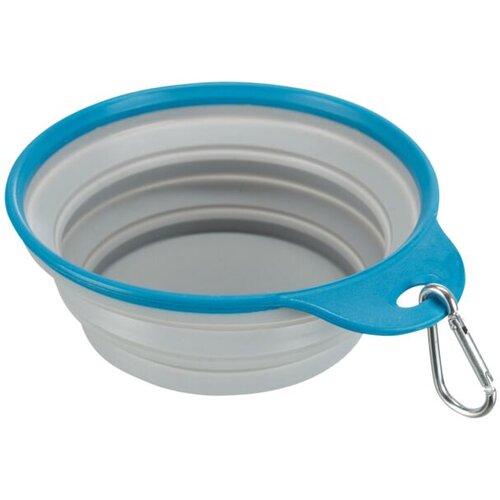 Trixie Potovalna posoda silikon trd rob 0.5 l/fi-14 cm Cene