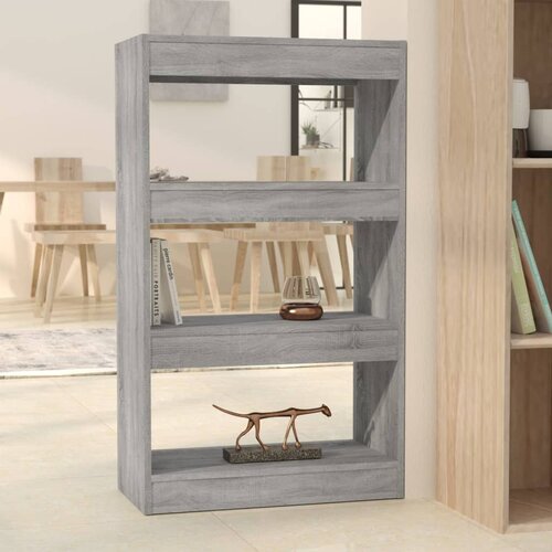 The Living Store Knjižna omara/pregrada siva sonoma hrast 60x30x103 cm - Knjižna Omara, (21437126) Cene