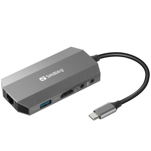 Sandberg USB-C 6 v 1 Travel Dock priklopna postaja Cene