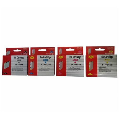 Eurotoner Tinta Zamjenska za Epson T1281 SX125 - SX130 - SX420W Crna Slike