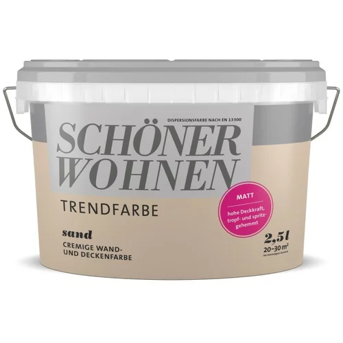 SCHÖNER WOHNEN Notranja disperzijska barva Schöner Wohnen Trend (2,5 l, sand)