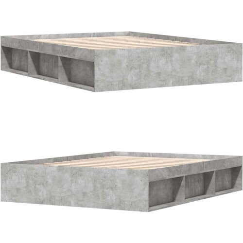  Kreveta boja betona 140x190 cm Slike